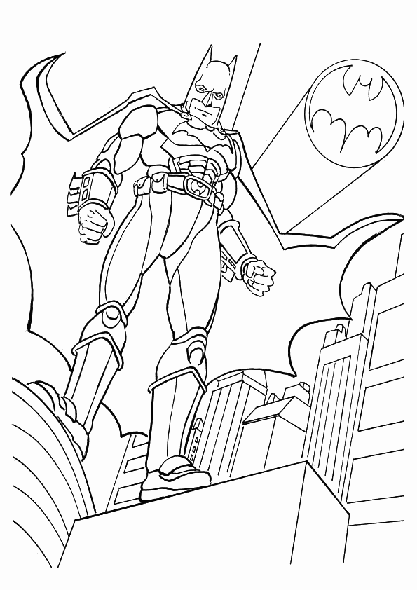 Página para colorir: homem Morcego (Super heroi) #76832 - Páginas para Colorir Imprimíveis Gratuitamente