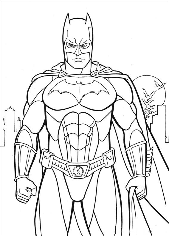 Página para colorir: homem Morcego (Super heroi) #76833 - Páginas para Colorir Imprimíveis Gratuitamente