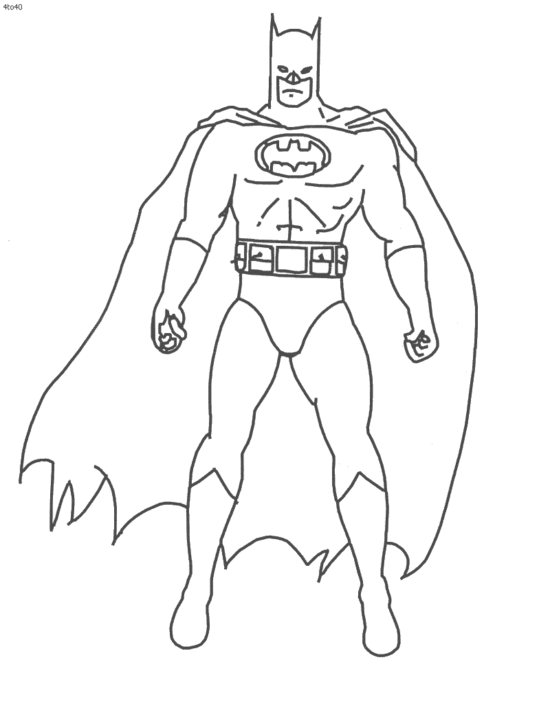 Página para colorir: homem Morcego (Super heroi) #76838 - Páginas para Colorir Imprimíveis Gratuitamente