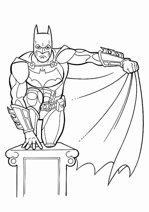 Página para colorir: homem Morcego (Super heroi) #76845 - Páginas para Colorir Imprimíveis Gratuitamente
