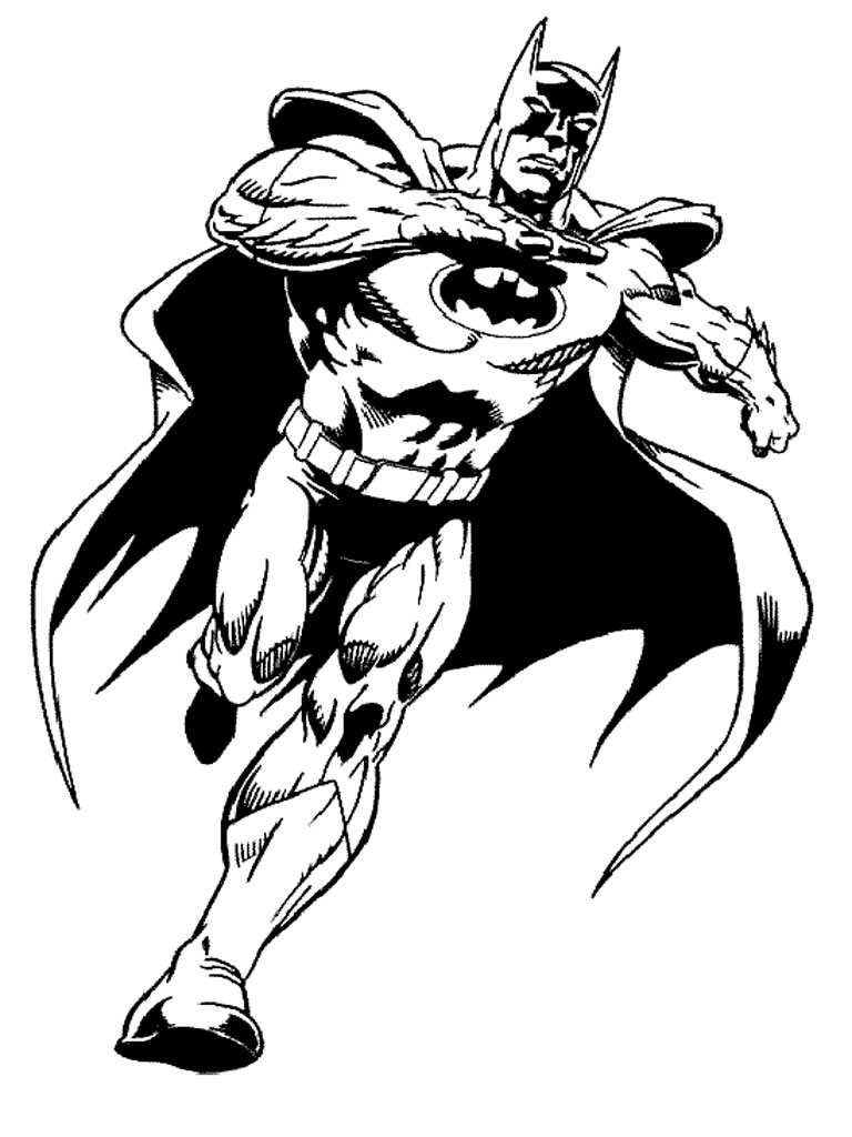 Página para colorir: homem Morcego (Super heroi) #76848 - Páginas para Colorir Imprimíveis Gratuitamente