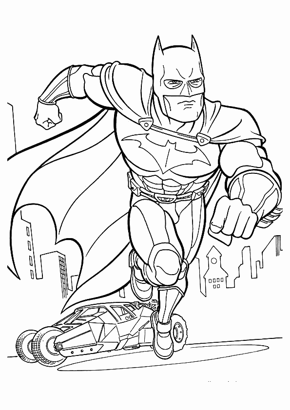 Página para colorir: homem Morcego (Super heroi) #76850 - Páginas para Colorir Imprimíveis Gratuitamente