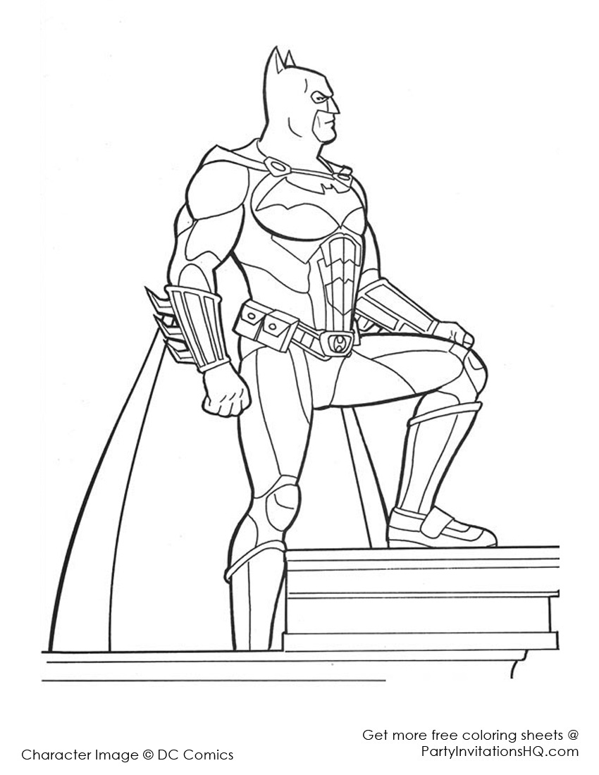 Página para colorir: homem Morcego (Super heroi) #76864 - Páginas para Colorir Imprimíveis Gratuitamente