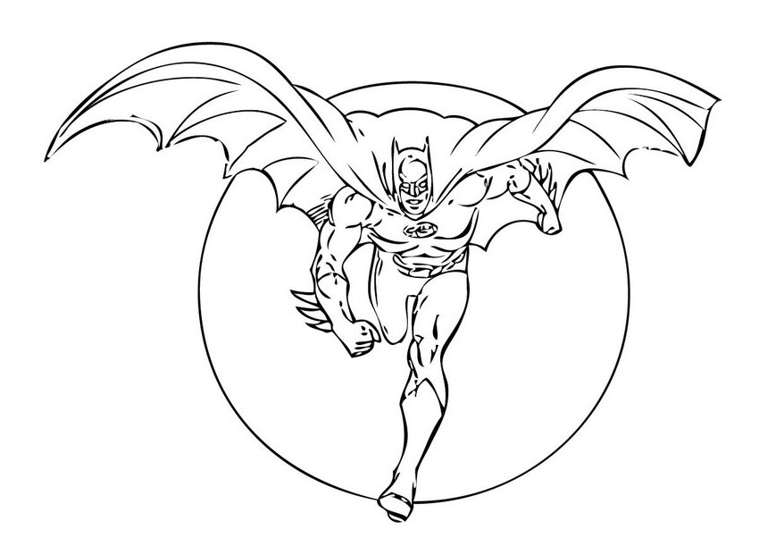 Página para colorir: homem Morcego (Super heroi) #76870 - Páginas para Colorir Imprimíveis Gratuitamente