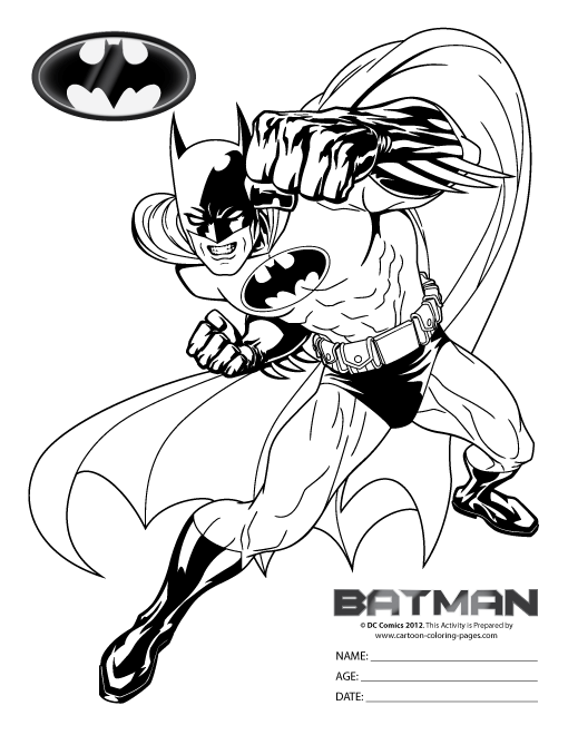 Página para colorir: homem Morcego (Super heroi) #76898 - Páginas para Colorir Imprimíveis Gratuitamente