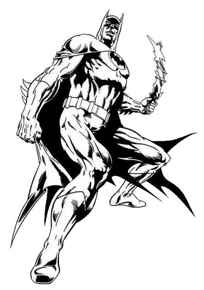 Página para colorir: homem Morcego (Super heroi) #76917 - Páginas para Colorir Imprimíveis Gratuitamente
