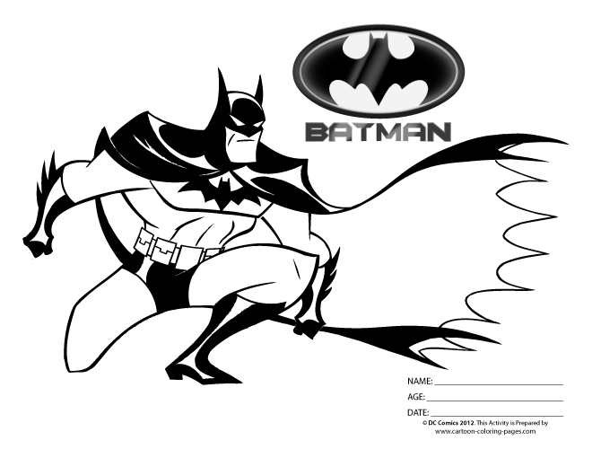 Página para colorir: homem Morcego (Super heroi) #76918 - Páginas para Colorir Imprimíveis Gratuitamente