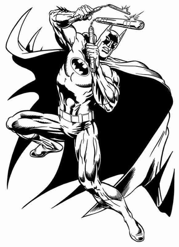 Página para colorir: homem Morcego (Super heroi) #76925 - Páginas para Colorir Imprimíveis Gratuitamente