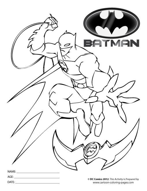 Página para colorir: homem Morcego (Super heroi) #76928 - Páginas para Colorir Imprimíveis Gratuitamente