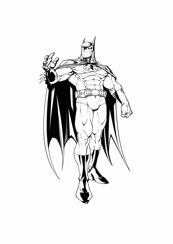 Página para colorir: homem Morcego (Super heroi) #76933 - Páginas para Colorir Imprimíveis Gratuitamente