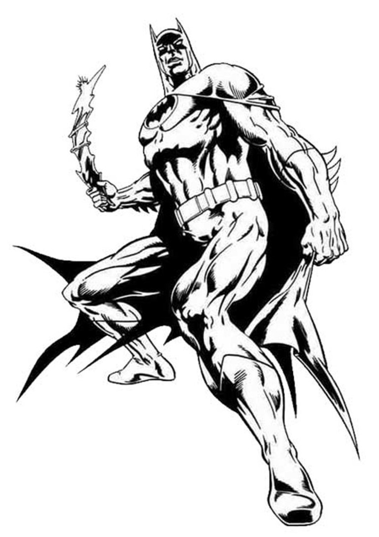 Página para colorir: homem Morcego (Super heroi) #76935 - Páginas para Colorir Imprimíveis Gratuitamente