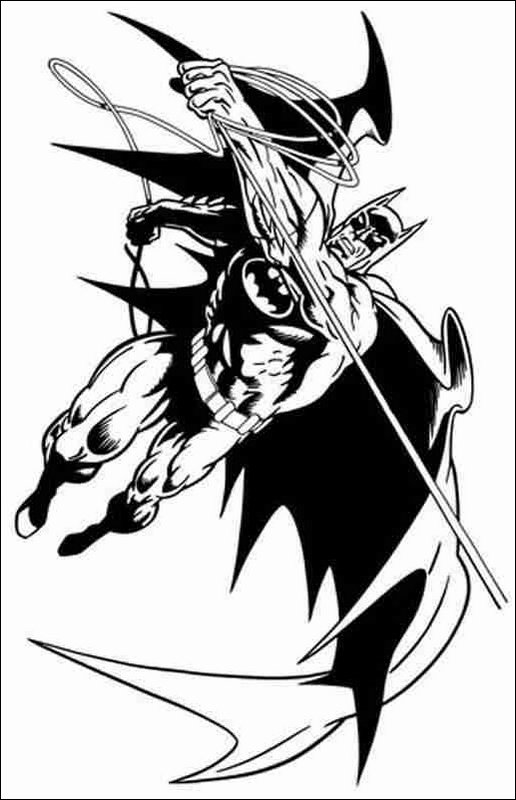 Página para colorir: homem Morcego (Super heroi) #76936 - Páginas para Colorir Imprimíveis Gratuitamente