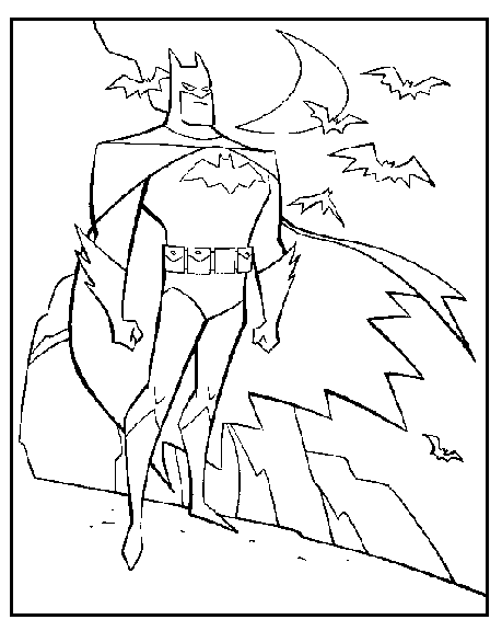 Página para colorir: homem Morcego (Super heroi) #76961 - Páginas para Colorir Imprimíveis Gratuitamente