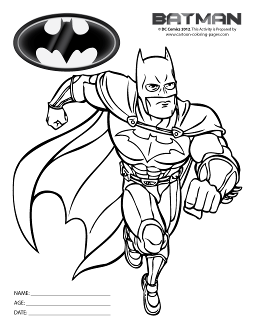 Página para colorir: homem Morcego (Super heroi) #77003 - Páginas para Colorir Imprimíveis Gratuitamente