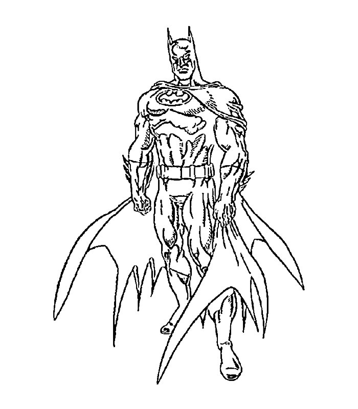 Página para colorir: homem Morcego (Super heroi) #77035 - Páginas para Colorir Imprimíveis Gratuitamente