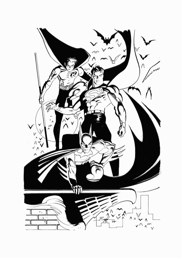 Página para colorir: homem Morcego (Super heroi) #77047 - Páginas para Colorir Imprimíveis Gratuitamente