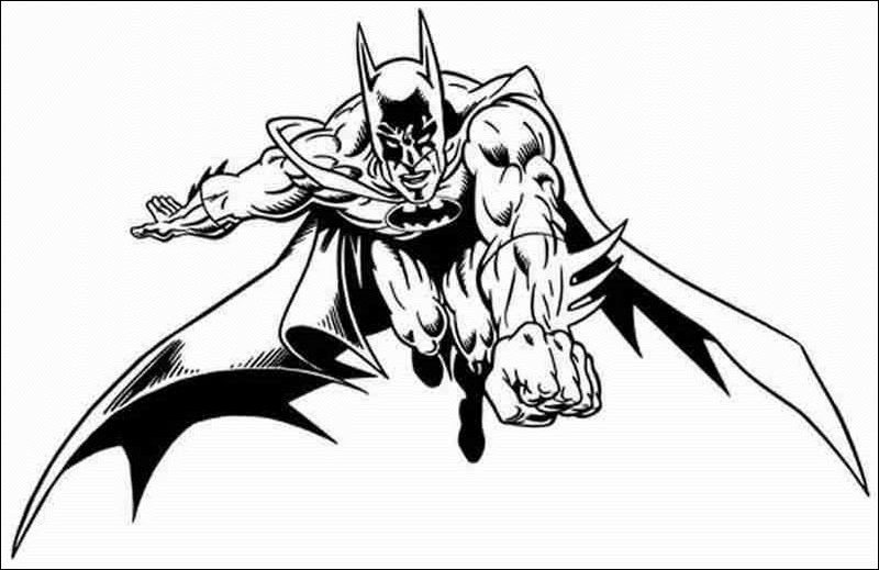 Página para colorir: homem Morcego (Super heroi) #77088 - Páginas para Colorir Imprimíveis Gratuitamente