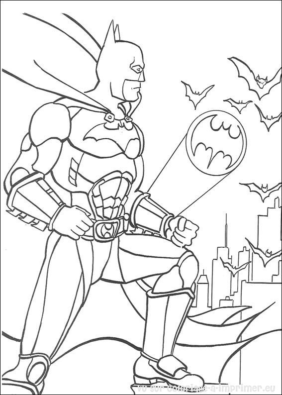 Página para colorir: homem Morcego (Super heroi) #77093 - Páginas para Colorir Imprimíveis Gratuitamente