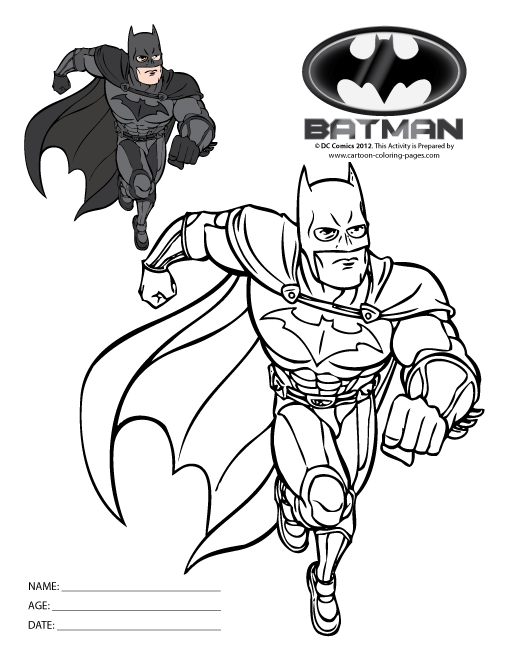 Página para colorir: homem Morcego (Super heroi) #77094 - Páginas para Colorir Imprimíveis Gratuitamente