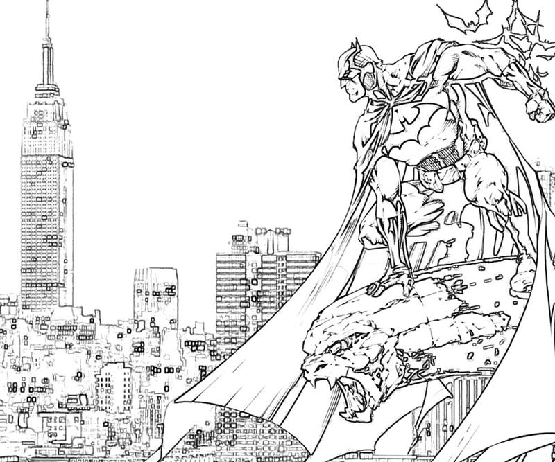 Página para colorir: homem Morcego (Super heroi) #77118 - Páginas para Colorir Imprimíveis Gratuitamente