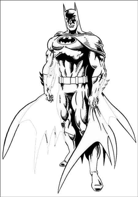 Página para colorir: homem Morcego (Super heroi) #77128 - Páginas para Colorir Imprimíveis Gratuitamente