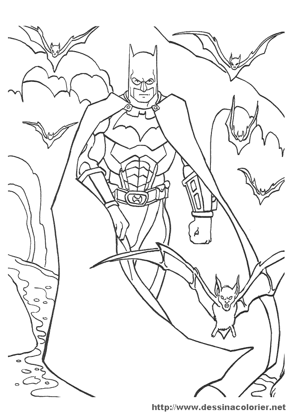 Página para colorir: homem Morcego (Super heroi) #77147 - Páginas para Colorir Imprimíveis Gratuitamente