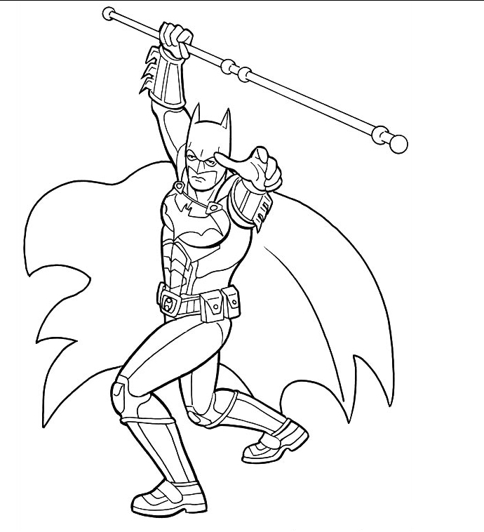 Página para colorir: homem Morcego (Super heroi) #77157 - Páginas para Colorir Imprimíveis Gratuitamente