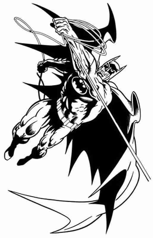 Página para colorir: homem Morcego (Super heroi) #77180 - Páginas para Colorir Imprimíveis Gratuitamente