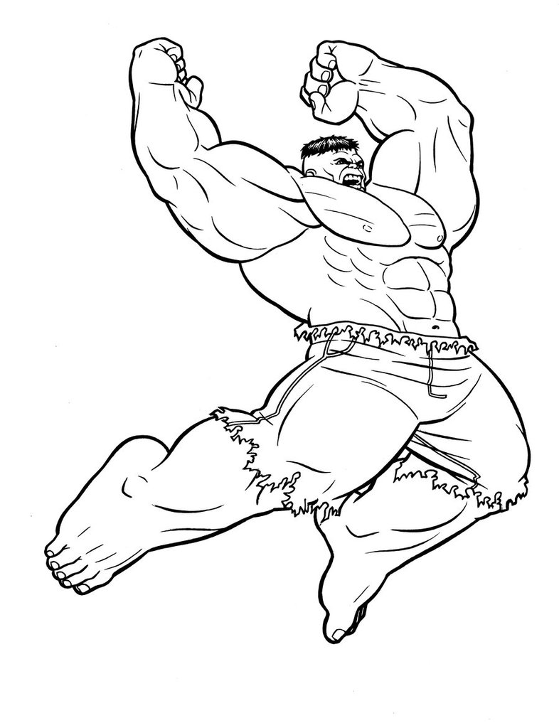 Página para colorir: Hulk (Super heroi) #79011 - Páginas para Colorir Imprimíveis Gratuitamente