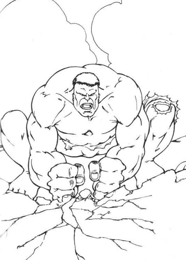 Página para colorir: Hulk (Super heroi) #79015 - Páginas para Colorir Imprimíveis Gratuitamente