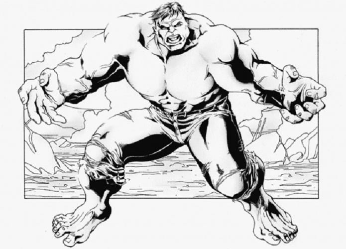 Página para colorir: Hulk (Super heroi) #79025 - Páginas para Colorir Imprimíveis Gratuitamente
