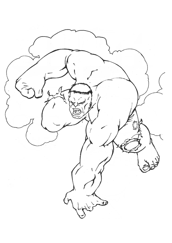 Página para colorir: Hulk (Super heroi) #79075 - Páginas para Colorir Imprimíveis Gratuitamente