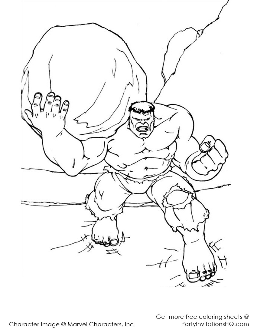 Página para colorir: Hulk (Super heroi) #79077 - Páginas para Colorir Imprimíveis Gratuitamente