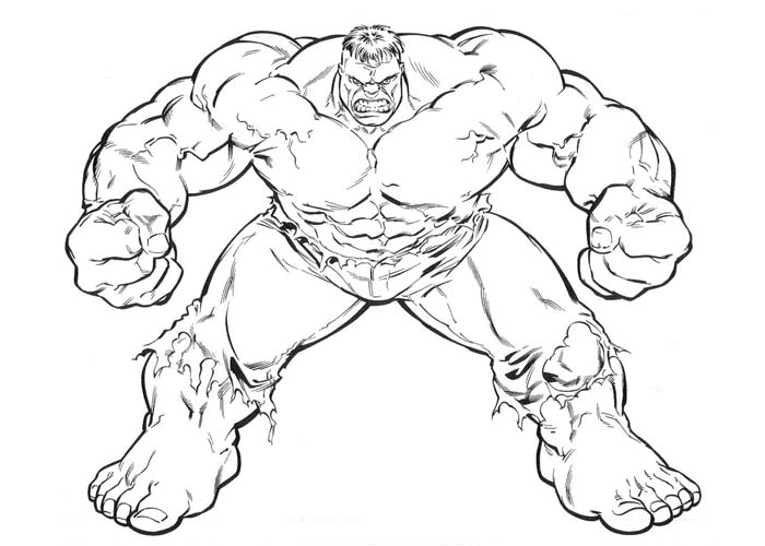 Página para colorir: Hulk (Super heroi) #79078 - Páginas para Colorir Imprimíveis Gratuitamente