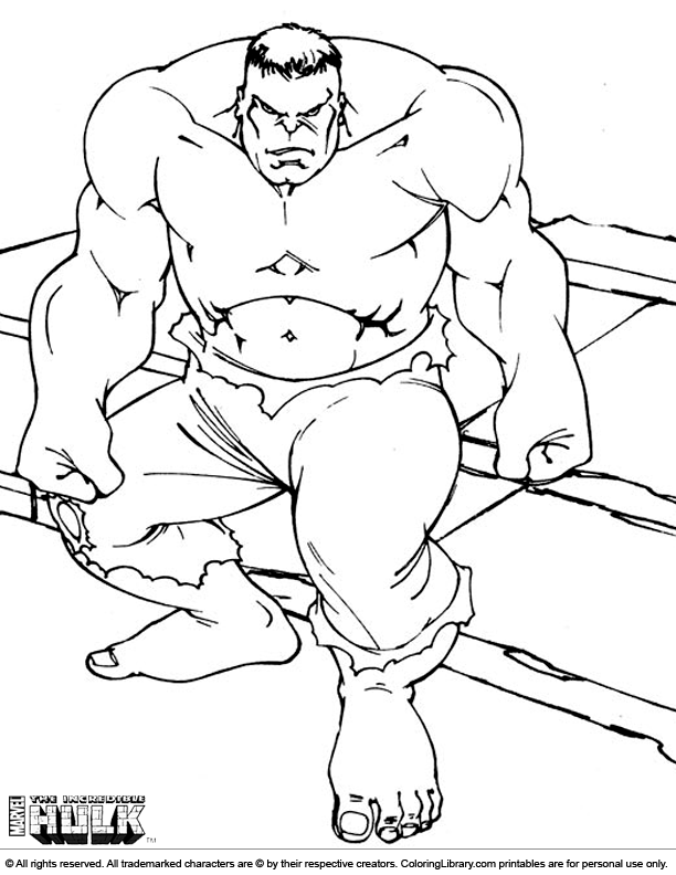 Página para colorir: Hulk (Super heroi) #79098 - Páginas para Colorir Imprimíveis Gratuitamente