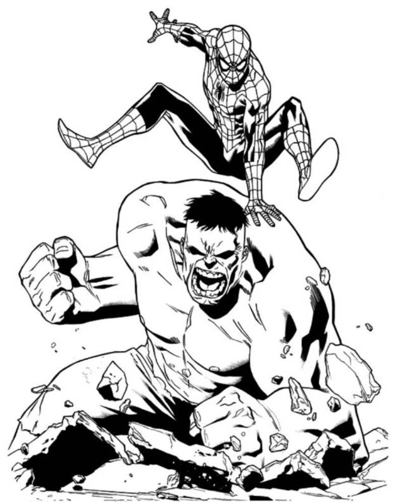 Página para colorir: Hulk (Super heroi) #79117 - Páginas para Colorir Imprimíveis Gratuitamente