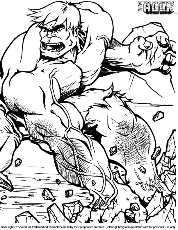 Página para colorir: Hulk (Super heroi) #79130 - Páginas para Colorir Imprimíveis Gratuitamente