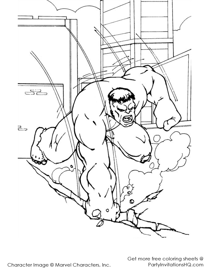 Página para colorir: Hulk (Super heroi) #79135 - Páginas para Colorir Imprimíveis Gratuitamente