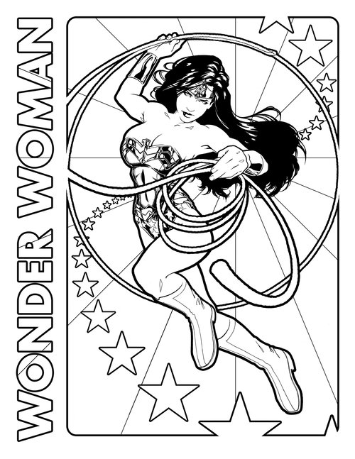 Página para colorir: mulher maravilha (Super heroi) #74553 - Páginas para Colorir Imprimíveis Gratuitamente
