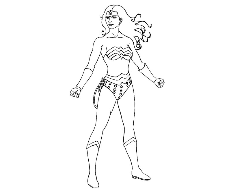 Página para colorir: mulher maravilha (Super heroi) #74594 - Páginas para Colorir Imprimíveis Gratuitamente