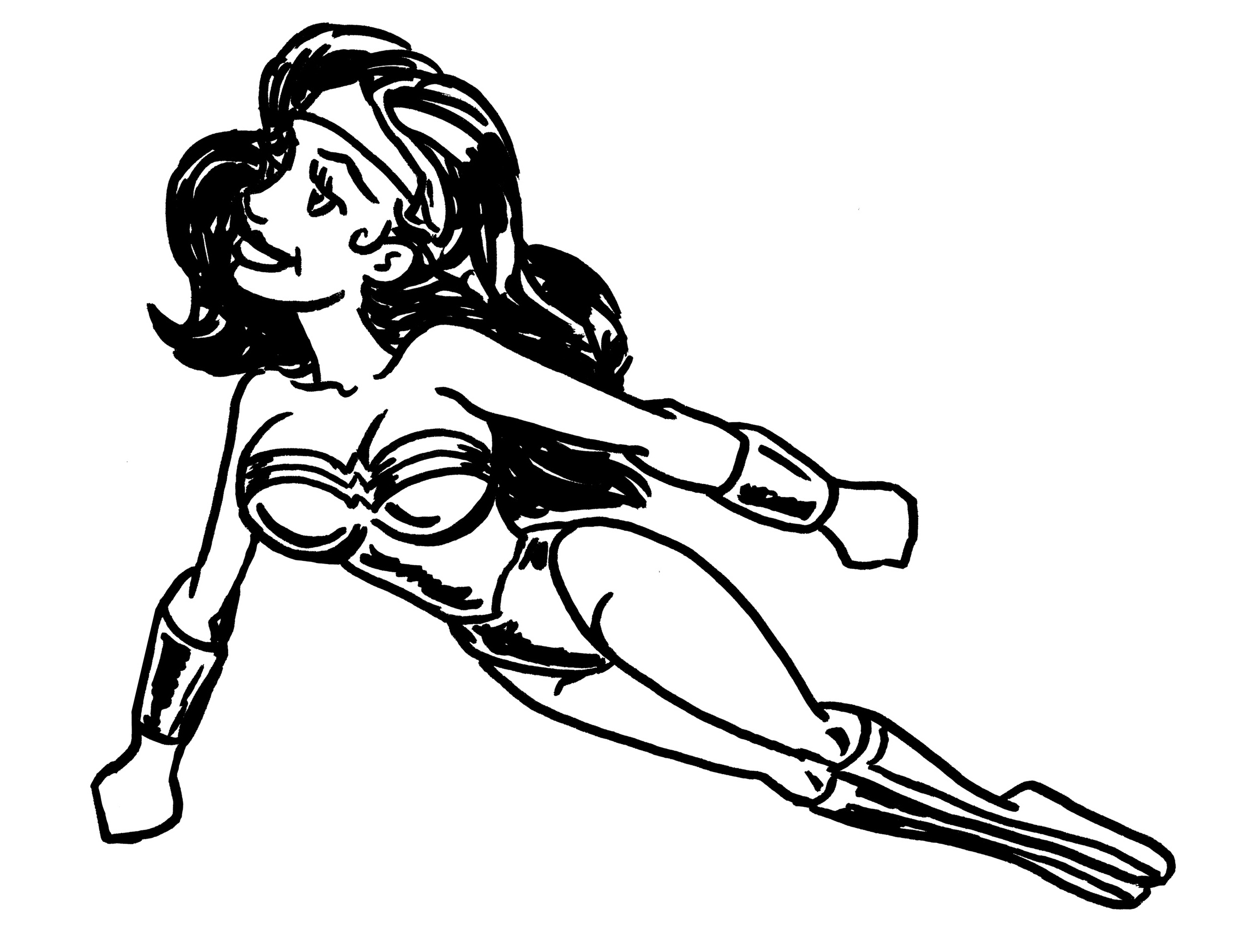 Página para colorir: mulher maravilha (Super heroi) #74601 - Páginas para Colorir Imprimíveis Gratuitamente