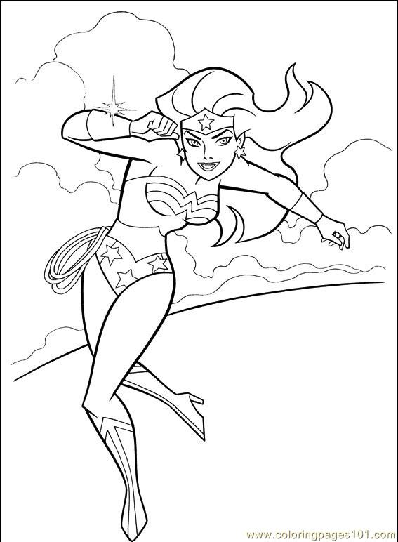 Página para colorir: mulher maravilha (Super heroi) #74606 - Páginas para Colorir Imprimíveis Gratuitamente