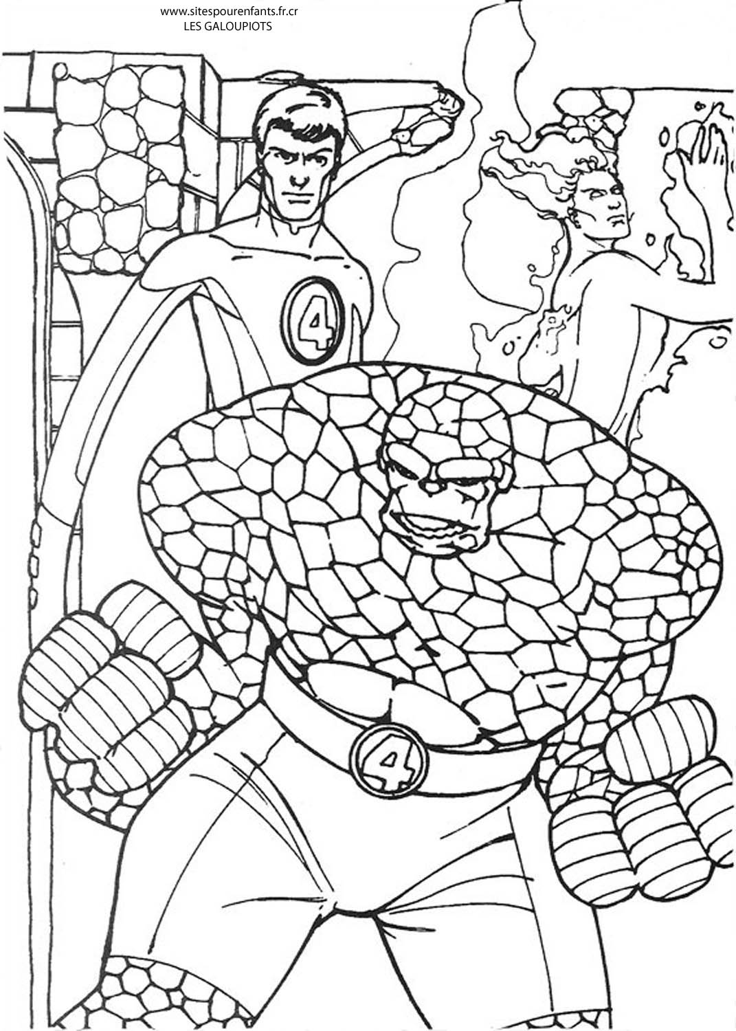Página para colorir: Os quatro fantásticos (Super heroi) #76401 - Páginas para Colorir Imprimíveis Gratuitamente