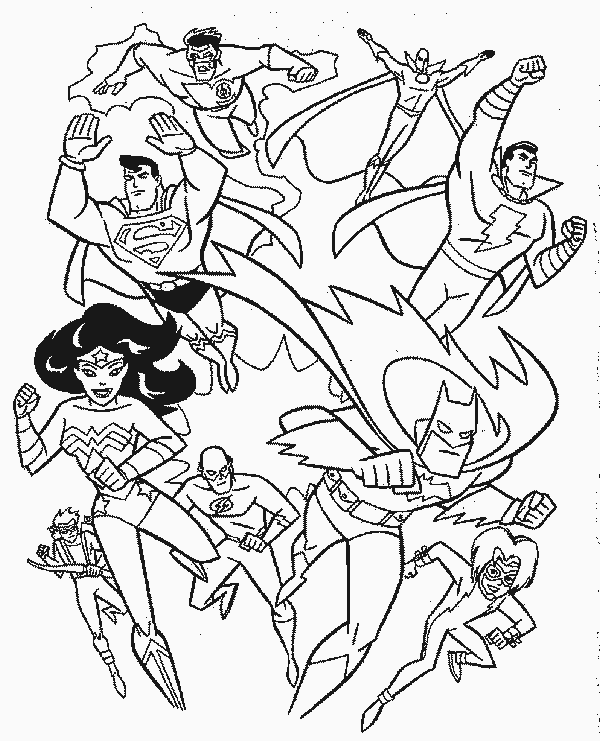 Página para colorir: Super-heróis da DC Comics (Super heroi) #80117 - Páginas para Colorir Imprimíveis Gratuitamente