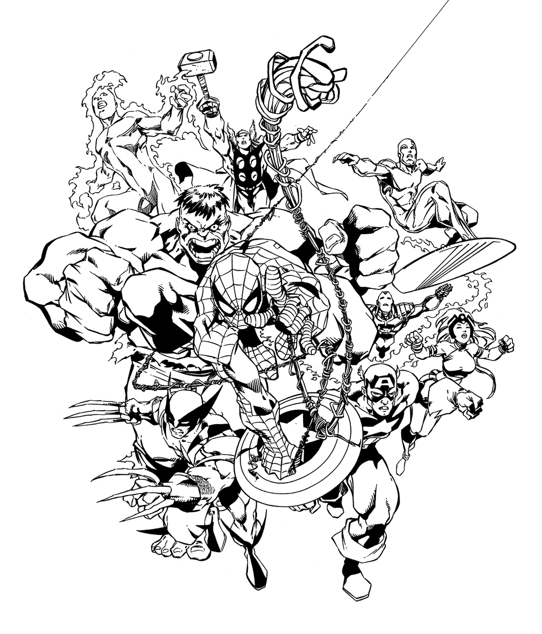 Página para colorir: Super-heróis da DC Comics (Super heroi) #80121 - Páginas para Colorir Imprimíveis Gratuitamente