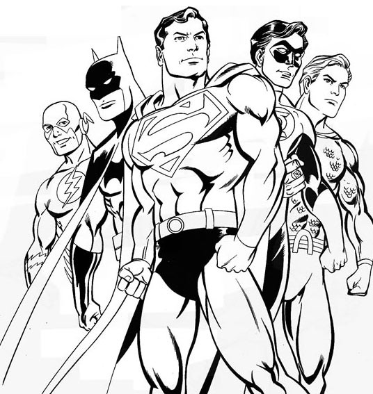 Página para colorir: Super-heróis da DC Comics (Super heroi) #80127 - Páginas para Colorir Imprimíveis Gratuitamente