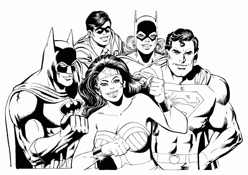 Página para colorir: Super-heróis da DC Comics (Super heroi) #80182 - Páginas para Colorir Imprimíveis Gratuitamente