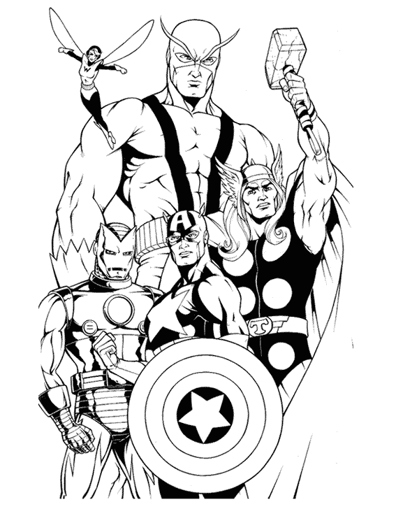 Página para colorir: super-heróis da marvel (Super heroi) #79755 - Páginas para Colorir Imprimíveis Gratuitamente