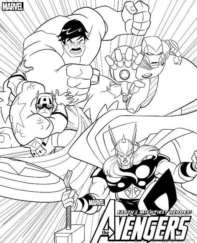 Página para colorir: super-heróis da marvel (Super heroi) #79806 - Páginas para Colorir Imprimíveis Gratuitamente