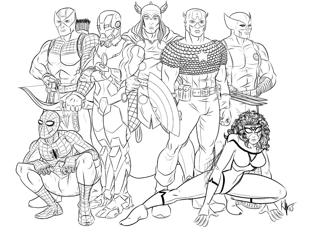 Página para colorir: super-heróis da marvel (Super heroi) #79836 - Páginas para Colorir Imprimíveis Gratuitamente